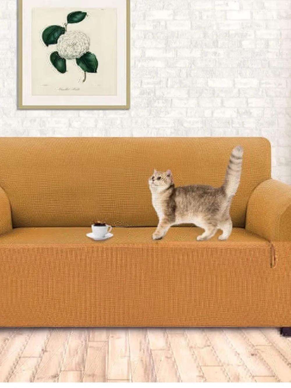 New golden 2 cushion loveseat cover